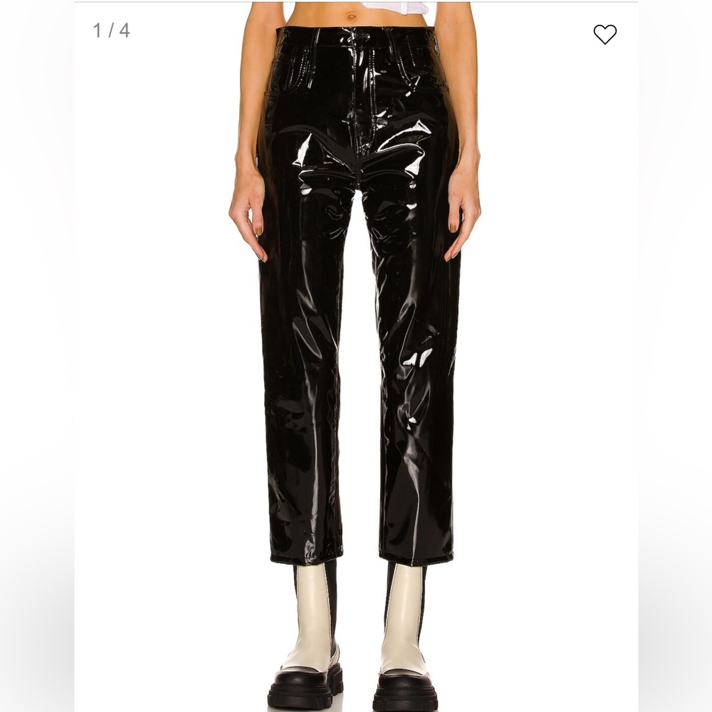 R 13 Black Ankle Cropped Pants